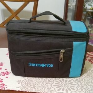 Samsonite Black and Teal Carry Case